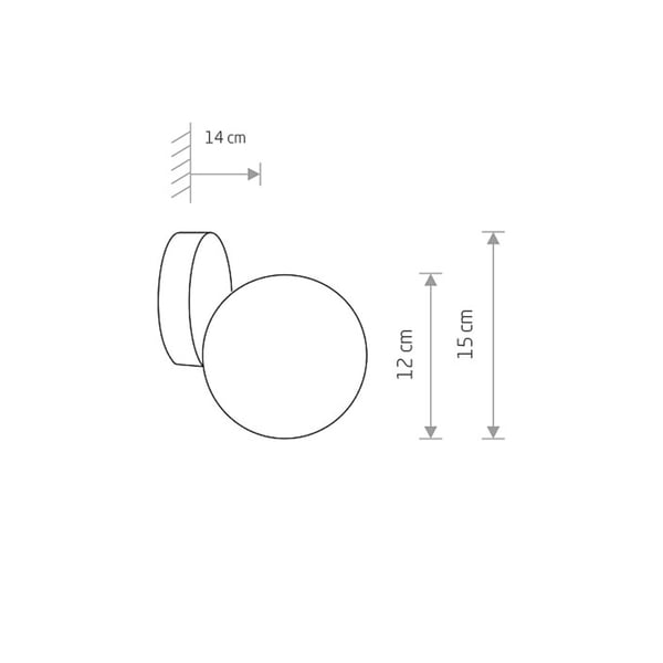 Φωτιστικό τοίχου Ice Ball